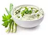 1/4 cup tub-style light chive-and-onion cream cheese
