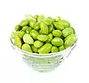 जमे हुए फीस अदा edamame, thawed