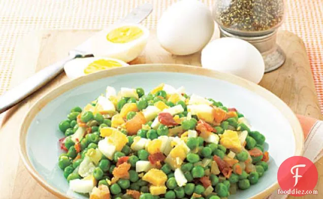 Pea Salad with Bacon and Eggs