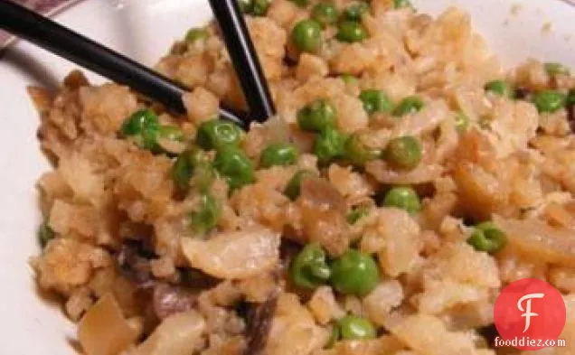 Browned Rice with Peas