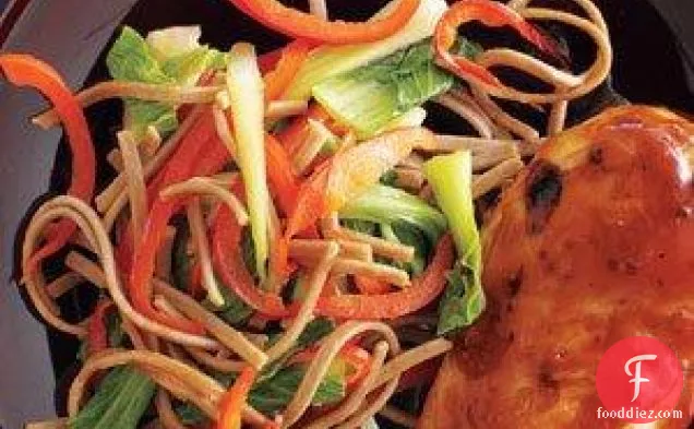 Sweet And Spicy Chicken With Soba Salad