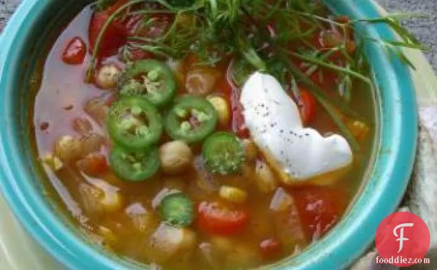 मसालेदार गार्बानो सूप