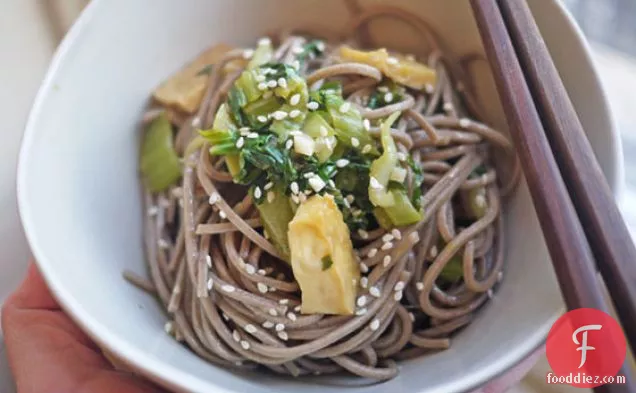 Quick Soba Noodle Salad With Coconutty Boy Choy