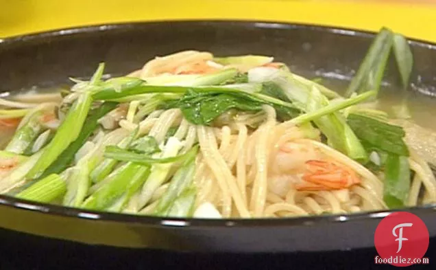 Spicy Shrimp and Bok Choy Noodle Bowl