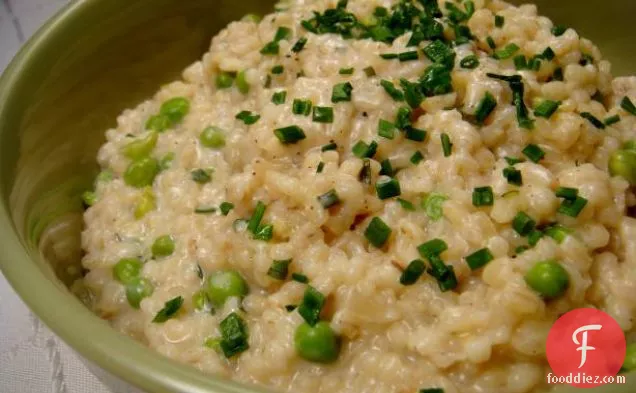Creamy Barley With Peas and Chives