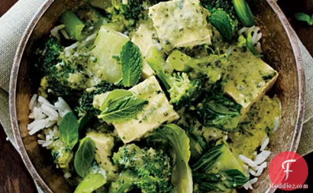 Green Curry with Bok Choy