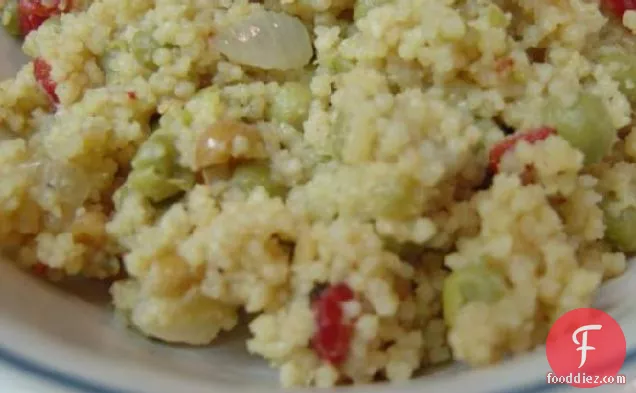 Moroccan Peanut Couscous With Peas