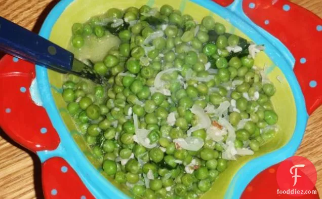 Peas With Spinach and Shallots