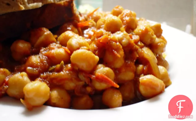 Moosewood Chickpea and Artichoke Heart Stew