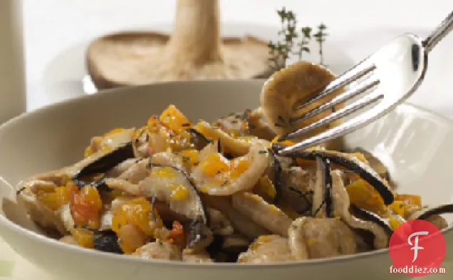 Orecchiette With Mushrooms, Radicchio, and Gorgonzola