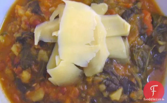 Lentil and Macaroni Soup