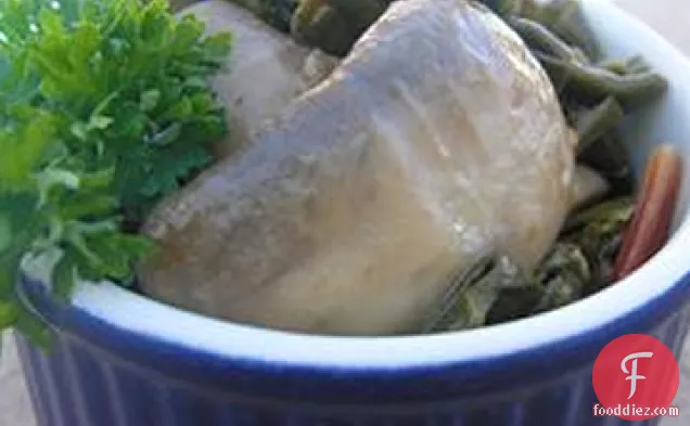 Savory Swiss Chard with Portobellos