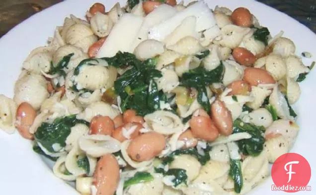 Penne with Swiss Chard & Asiago Cheese