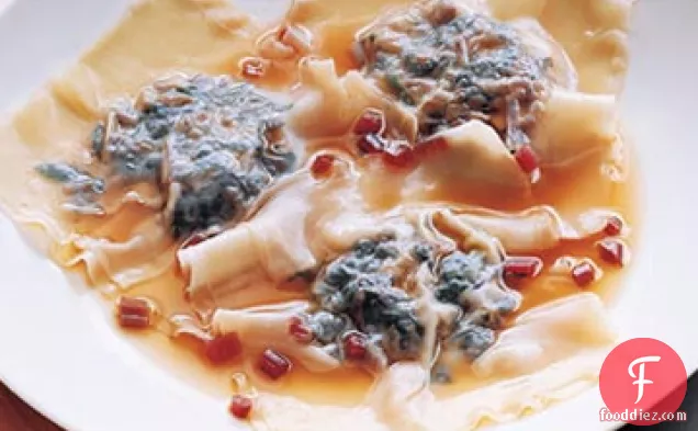 Oyster Mushroom and Chard Ravioli