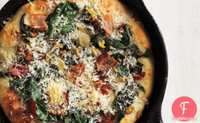 Clam, Chard, and Bacon Pizza
