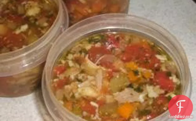 पकौड़ी के साथ तुर्की सूप
