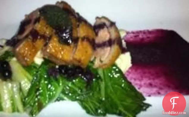 Pan-Seared Duck Breast with Blueberry Sauce