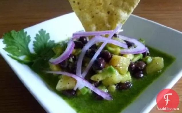 Avocado, Black Bean and Pineapple Salad