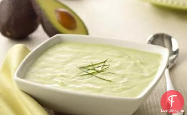 Chavrie Chilled Avacado and Cucumber Soup