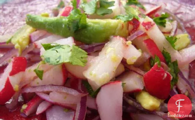 Radish and Avocado Salad - Mexico
