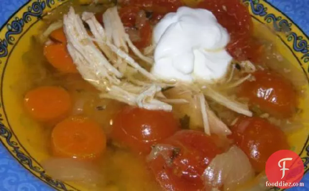 Yucatan - Style Chicken and Vegetable Soup