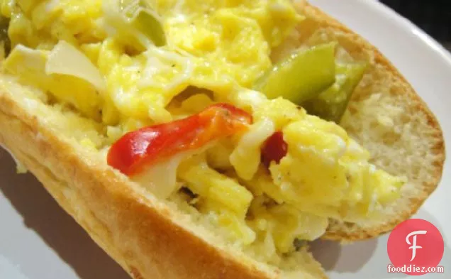 Peppers and Eggs Sandwich