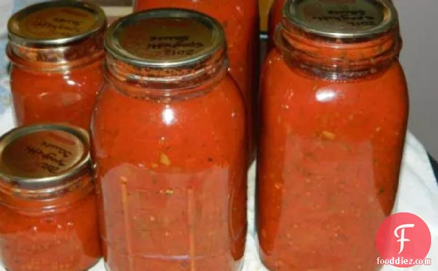 Tangy Spaghetti Sauce for Canning