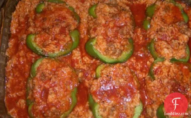 Quick & Easy Stuffed Green Bell Peppers