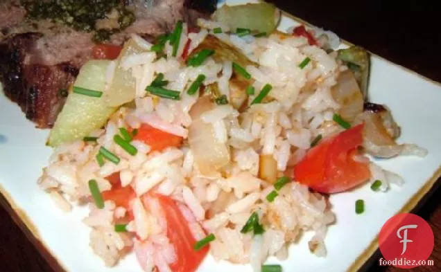 Rice With Chayote (Fritanga)