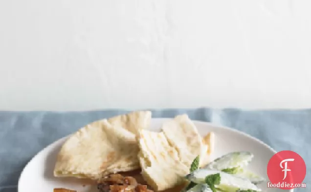 Marinated Chicken with Cucumber-Mint Salad