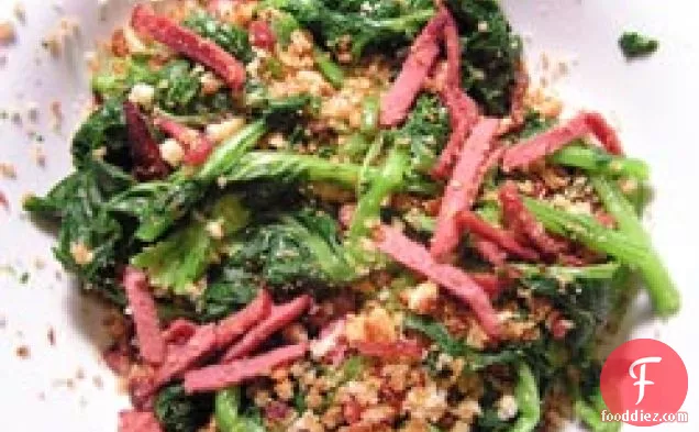 Dinner Tonight: Broccoli Rabe With Pepperoni And Breadcrumbs