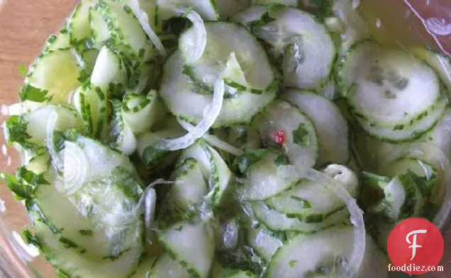Marinated Cucumbers With a Thai Twist