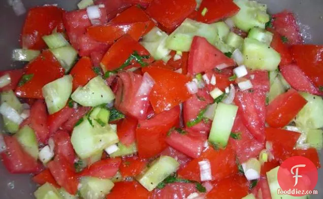 Tomato Cucumber Salad (Salad Shirazi)
