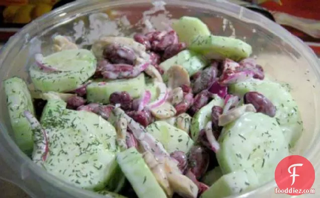 Cucumber and Red Bean Salad