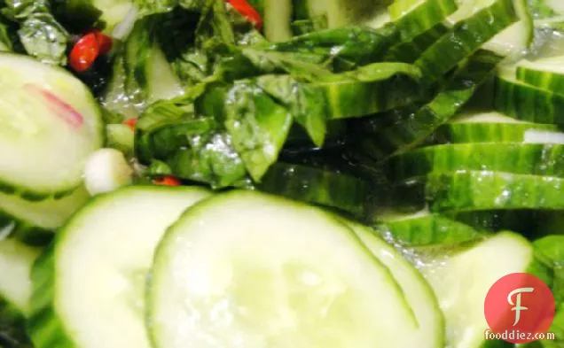 Cook the Book: Cucumber Salad with Lemon Basil