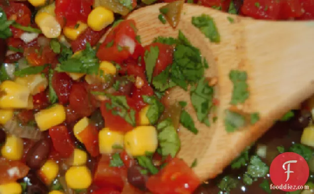 Black Bean and Corn Salsa (Low Fat)