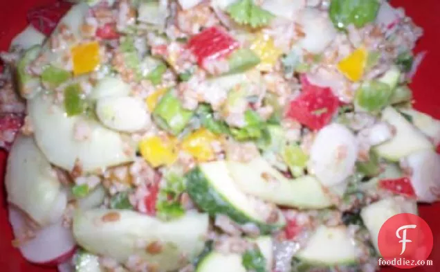 Vegetable-Bulgur Salad with Buttermilk Dressing