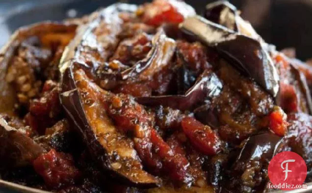 Susan Feniger's Street Food's Romanian Sweet and Sour Eggplant