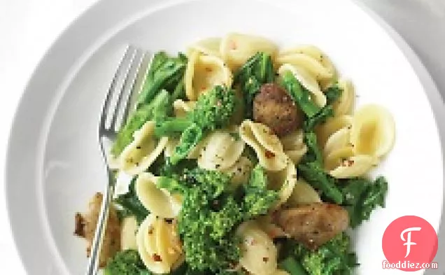 Orecchiette With Chicken Sausage And Broccoli Rabe