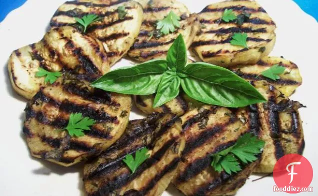 Grilled Eggplant Stacks
