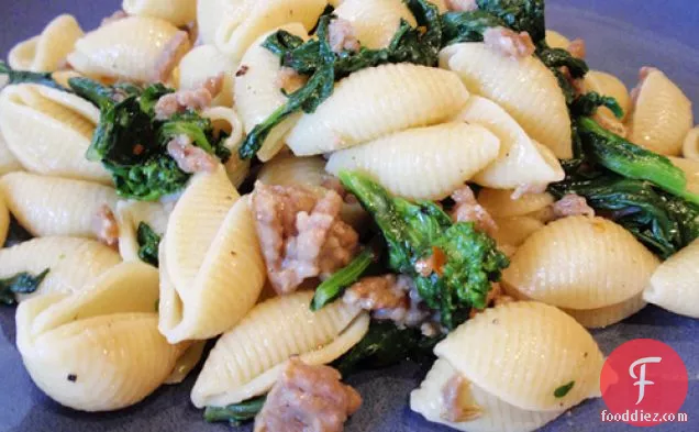 Orecchiette With Spicy Sausage And Broccoli Rabe