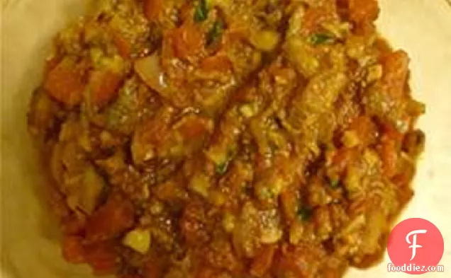 मसालेदार बैंगन भारतीय शैली