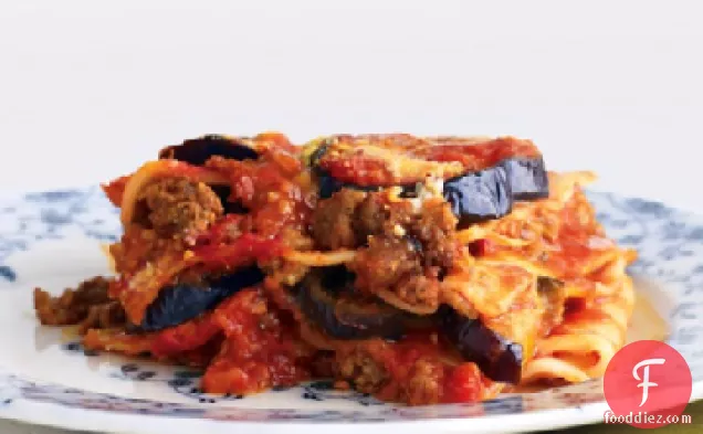 Light Beef and Eggplant Lasagna