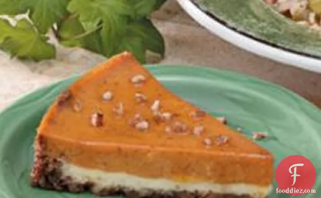 Pumpkin Pecan Cheesecake