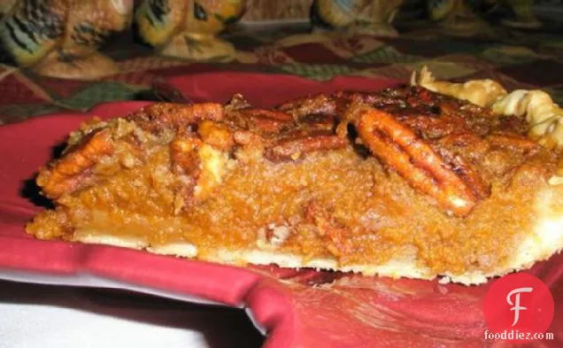 Pumpkin Pecan Pie