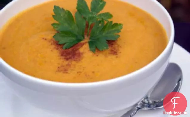 कद्दू का सूप (शाकाहारी)