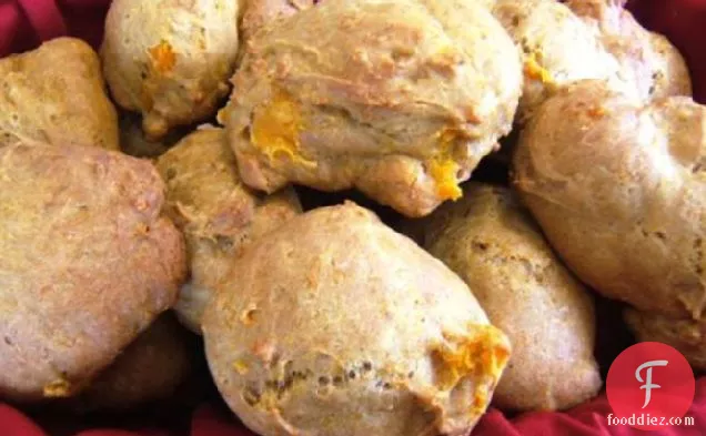 Spicy Butternut Squash or Pumpkin Biscuits With Pecans
