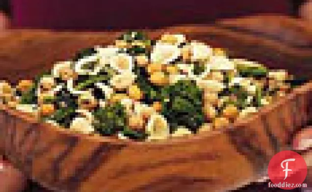 Orecchiette with Broccoli Rabe and Fried Chickpeas