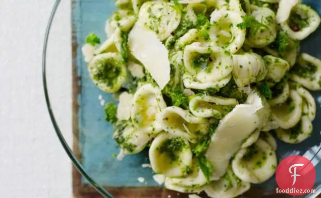 Orecchiette with Broccoli Rabe Pesto