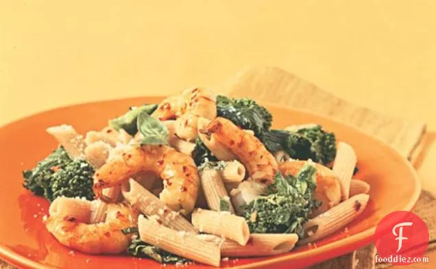 Whole Wheat Penne With Shrimp And Broccoli Rabe